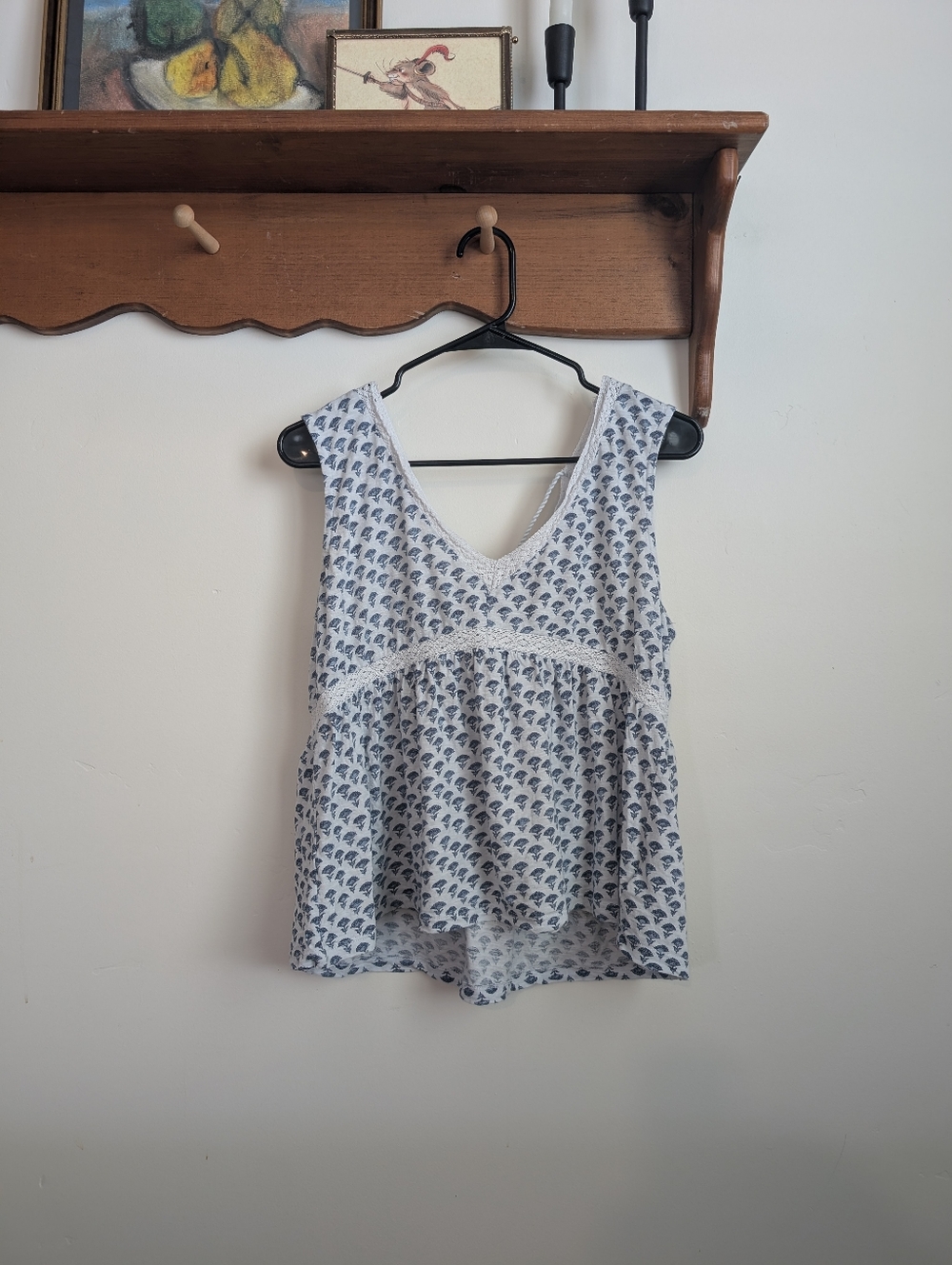 Lucky Brand Block Print Tank Top
